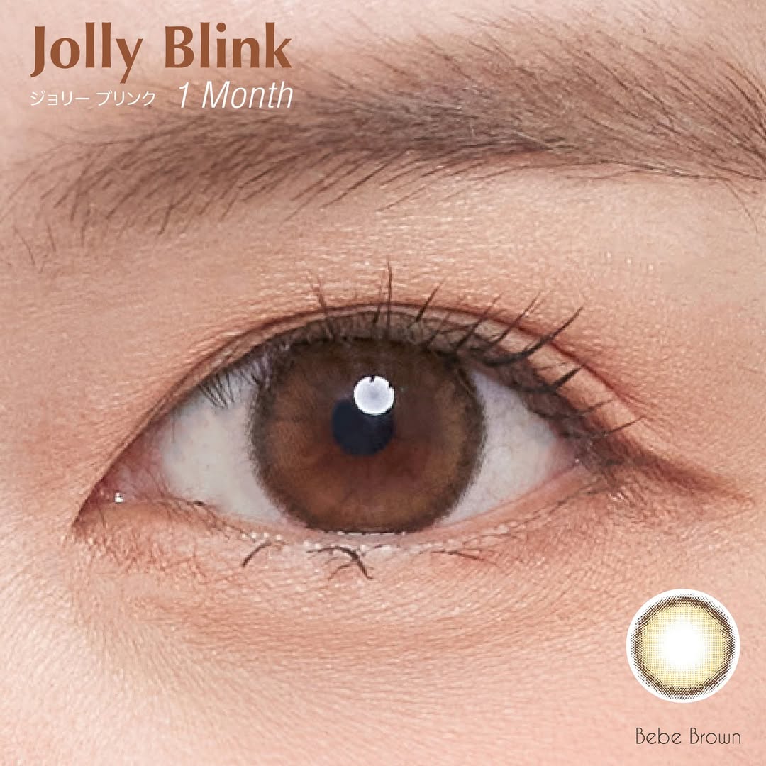 jolly blink babe brown silicone hydrogel