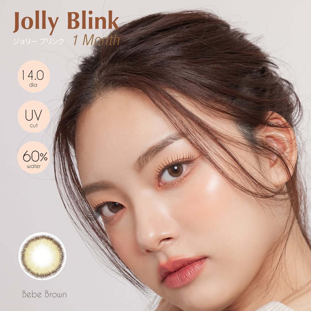 jolly blink babe brown silicone hydrogel