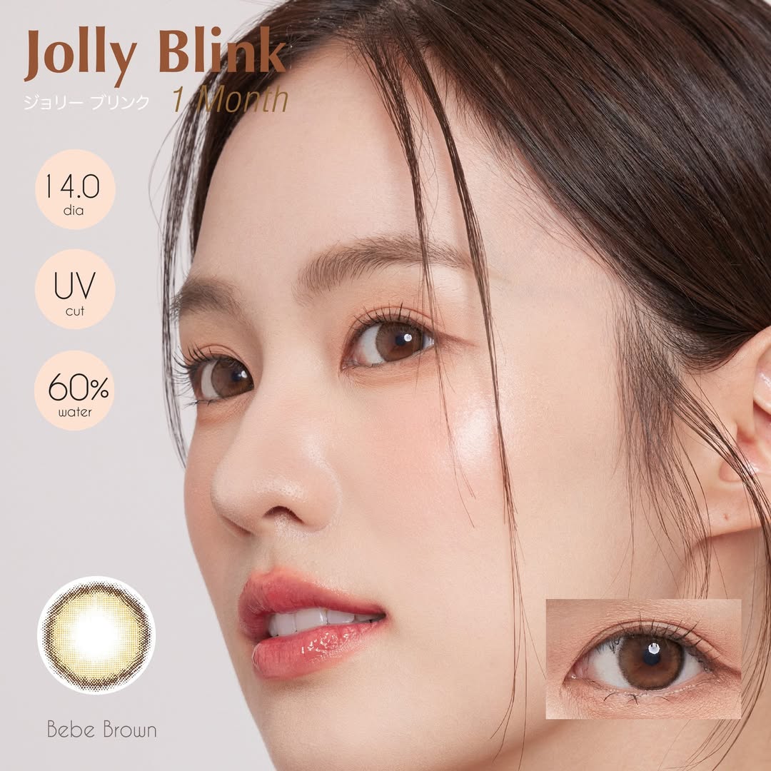 jolly blink babe brown silicone hydrogel