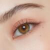 Enhance dark eyes with OLENS Scandi Olive monthly colored contacts. Natural olive tone, soft blend, no harsh ring. Korean FDA-approved. Powers 0.00 to -8.00.