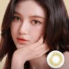 Enhance dark eyes with OLENS Scandi Olive monthly colored contacts. Natural olive tone, soft blend, no harsh ring. Korean FDA-approved. Powers 0.00 to -8.00.