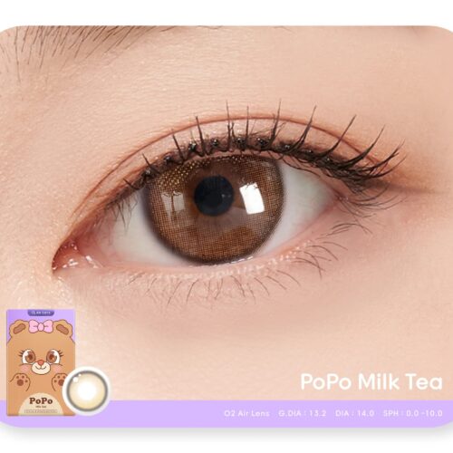 Sisse Popo Milk Tea Monthly Colored Contacts