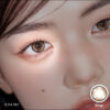 MYFiPN Polin Beige monthly colored contacts made with silicone hydrogel. Natural beige Korean lenses with 45% water content. Available 0.00 to -8.00.