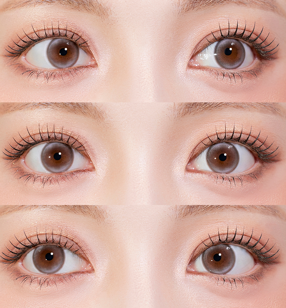 MYFiPN Mahony Mocha Ash monthly colored contacts feature a soft mocha ash tone that enhances dark eyes naturally. Available in plano & prescription (0.00 to -8.00).