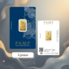 Buy authentic PAMP Suisse Lady Fortuna gold bar in 24K Au 999.9 fine gold at Goldnuine. Swiss made, CertiPAMP certified, trusted by collectors worldwide.