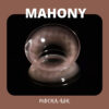 MYFiPN Mahony Mocha Ash monthly colored contacts feature a soft mocha ash tone that enhances dark eyes naturally. Available in plano & prescription (0.00 to -8.00).
