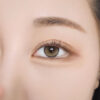 MYFiPN Biv Oatmeal monthly colored contacts with a soft filter-like oatmeal brown tone and defined limbal ring. Silicone hydrogel lenses available in 0.00 to -8.00.