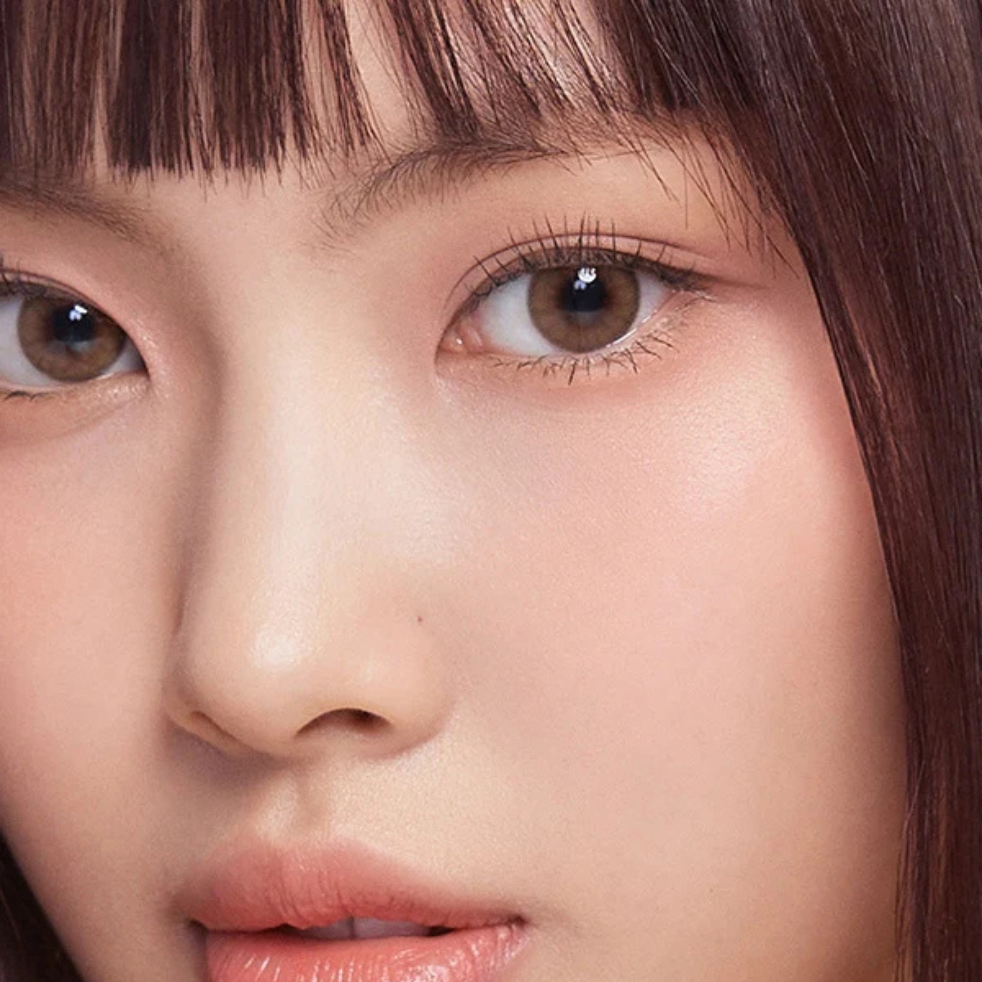 OLENS French Shine Hazel monthly colored contacts. Warm hazel tone with soft shine, natural blend, no harsh ring. Available 0.00 to -8.00, including plano.