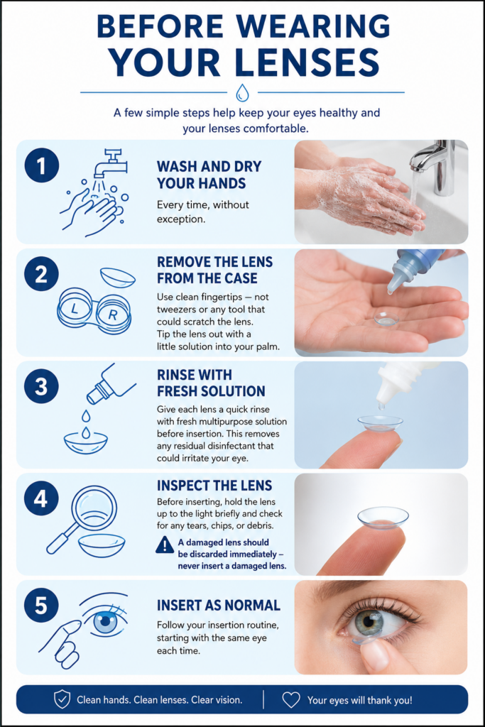 Before wearing your colored contacts step by step preparation guide