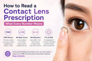 how to read a contact lens prescription