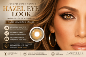 Luxury hazel eye contact lenses