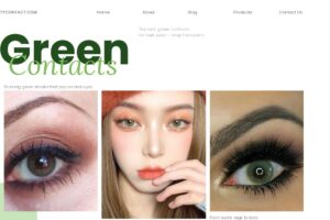 Green colored contacts for dark eyes with natural blend and fresh tone. Subtle to vivid styles for daily wear. Available in powers 0.00 to -10.00.