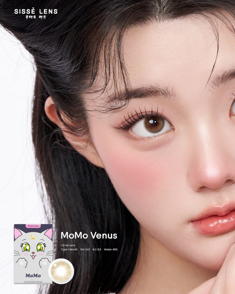 Sisse Momo Venus colored contacts for dark eyes provide a gentle tone with smooth blending and balanced coverage. The hydrating structure keeps eyes comfortable while enhancing natural beauty with a soft and refined look.
