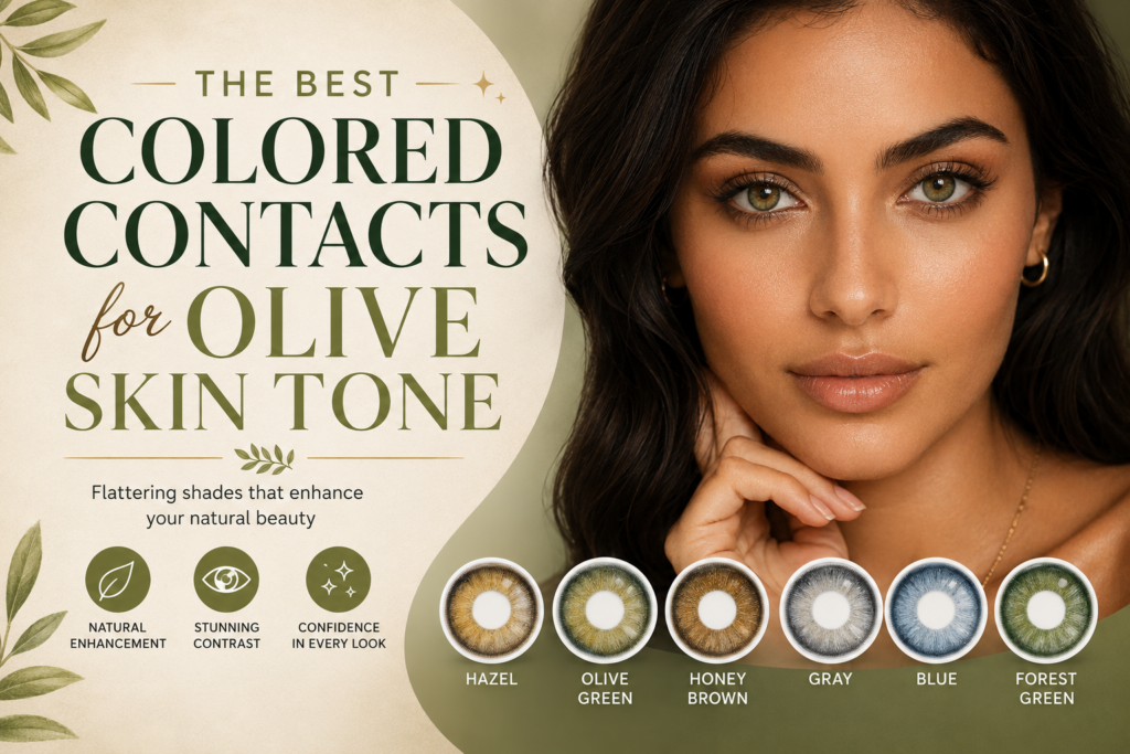 Best Colored Contacts for Olive Skin Tone