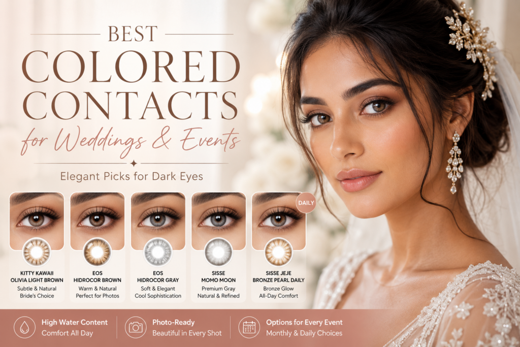 Best Colored Contacts for Weddings and Events — Elegant Picks for Dark Eyes