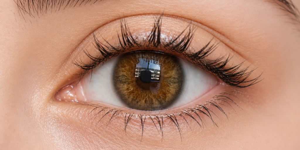 Glitzlens Butterfly Brown colored contacts — rich golden-brown with amber undertones, Ultraslim Hydrogel, 42% water content. Power 0.00 to -8.00 available