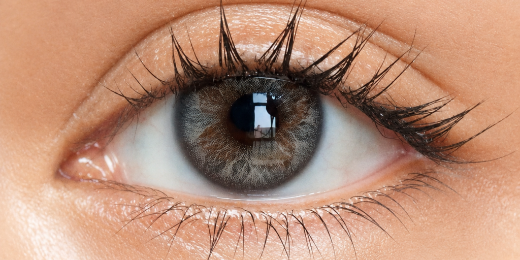 Achieve effortlessly natural-looking gray eyes with the Glitzlens Butterfly Gray. Featuring a soft gray tone with warm brown undertones and a subtle dark limbal ring, these lenses blend beautifully on dark eyes for a dreamy, doe-eyed effect. Made with Ultraslim Hydrogel for all-day comfort.