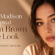 Mikey Madison Inspired Warm Brown Eye Look With Colored Contacts