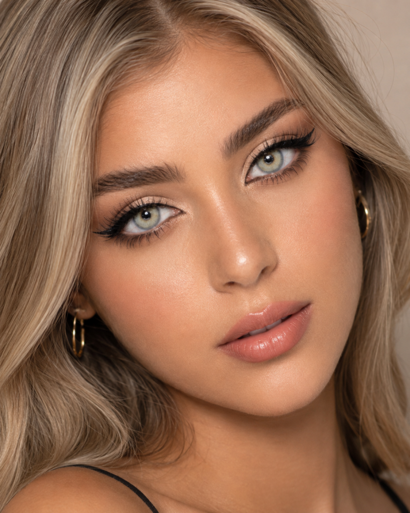 Colored contacts for dark eyes should not fade into dark irises, and Pitchy Spatax Gray is built with a brightening effect and a realistic blend to keep its cool gray shade visible. The design gives the lens more dimension, so the color reads clearly without looking flat. That extra detail helps frame the eyes and leaves a refined finish that still feels wearable for daily styling. It suits shoppers who want a visible change without moving into costume-like color.