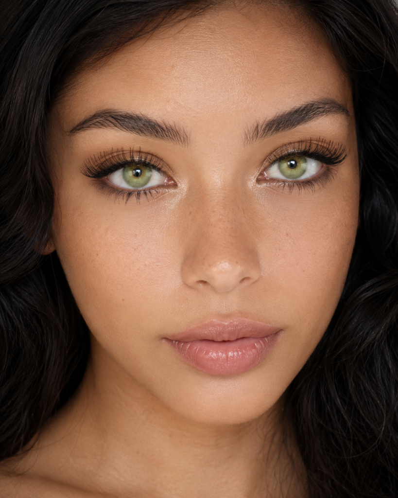 Pitchy Batis Green monthly colored contacts for dark eyes feature a bold limbal ring with a natural blend for a bright green finish. The color stays visible without appearing artificial. This style suits those who want noticeable color while keeping a realistic eye effect that remains wearable beyond occasional styling.