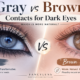 Gray vs Brown Contacts for Dark Eyes — Which Is More Natural?