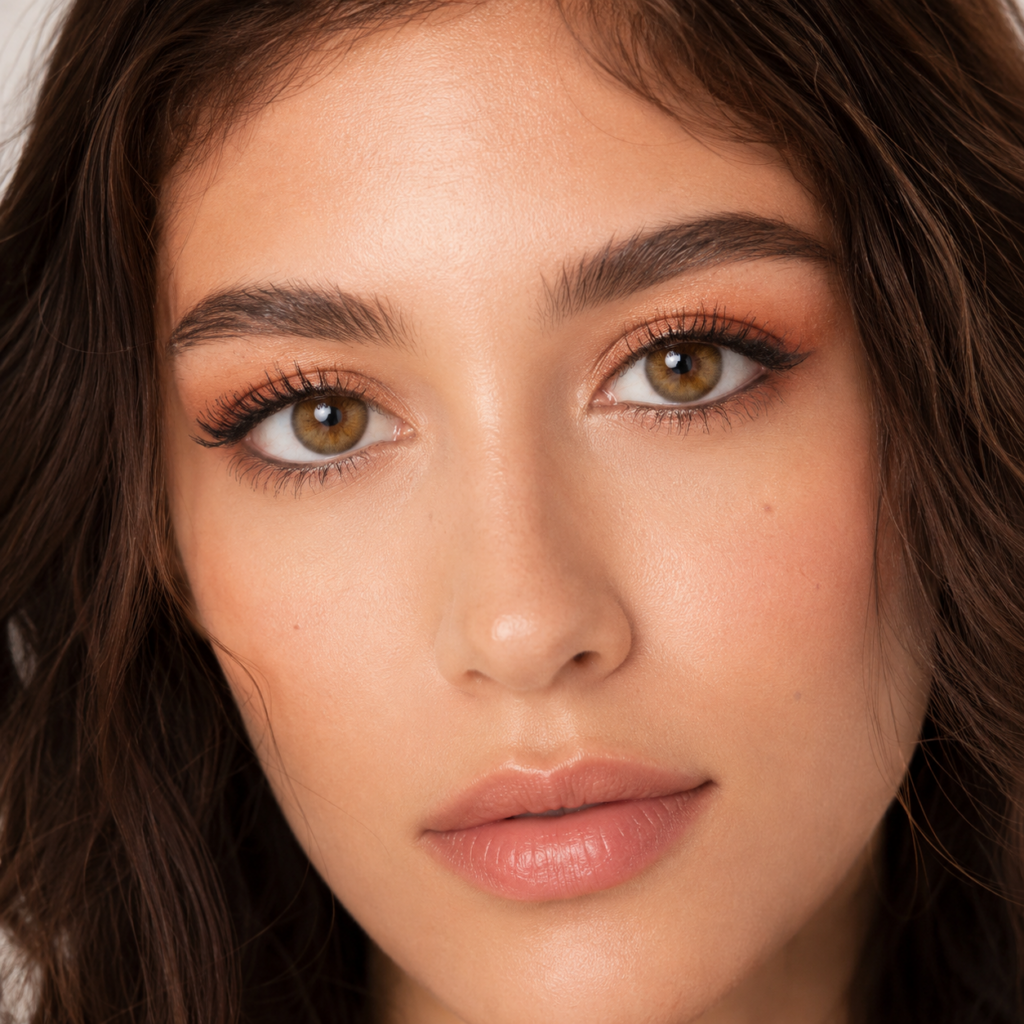 OLENS Scandi Olive colored contacts for dark eyes feature a soft olive tone with smooth blending and subtle enhancement. The design creates a natural and trendy look while maintaining comfort. The lens feels light and breathable.