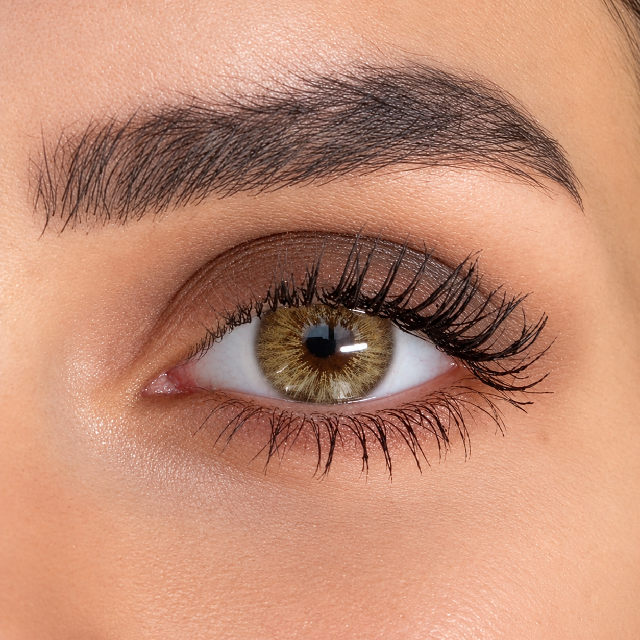 Try Matia Premium Hazel Monthly Colored Contacts for dark eyes. Golden hazel tones add warmth and depth, with 60% water content and powers from 0.00 to -8.00.