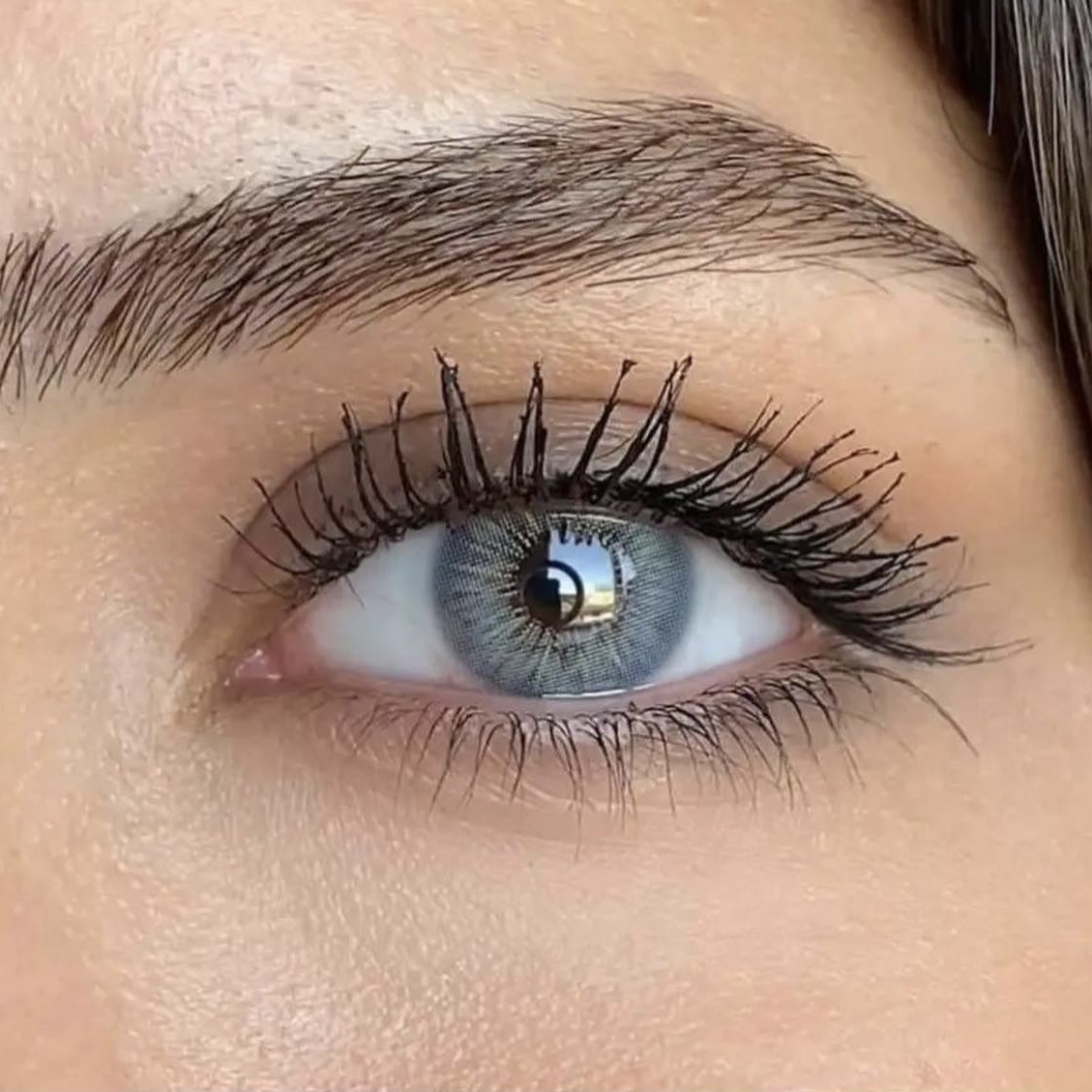 Explore Matia Premium Blue Monthly Colored Contacts for dark eyes. Create a fresh blue eye look with 60% water content and powers from 0.00 to -8.00.
