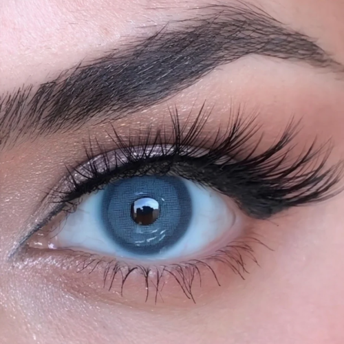 Transform your look with Matia Pixie Blue monthly colored contacts. Features a comfortable 8.5 BC and 40% water content for vibrant, all-day wear.