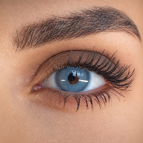 Transform your look with Matia Pixie Blue monthly colored contacts. Features a comfortable 8.5 BC and 40% water content for vibrant, all-day wear.